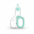 LED Light Pet Clipper with safety lock and stainless steel blades for precise pet nail trimming