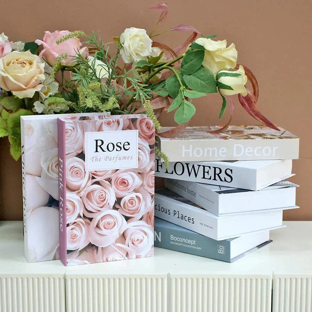 Luxury decorative fake book storage box with magnetic closure for home organization and decor