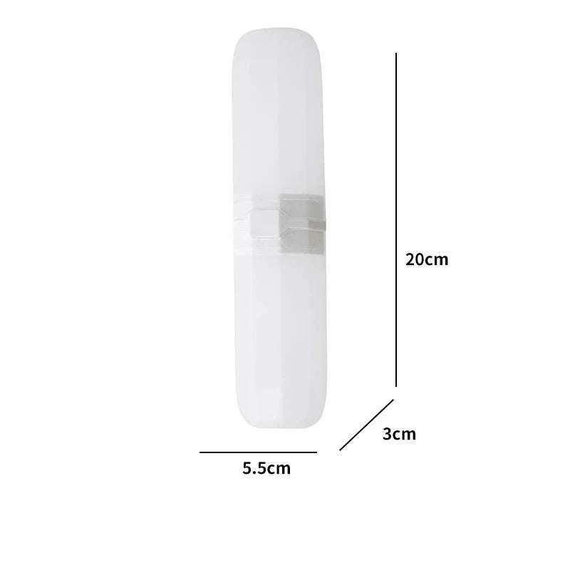 Portable toothpaste toothbrush storage box with durable protective design