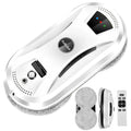 Ultra-thin robot vacuum cleaner for streak-free window and glass cleaning with remote control and safety rope