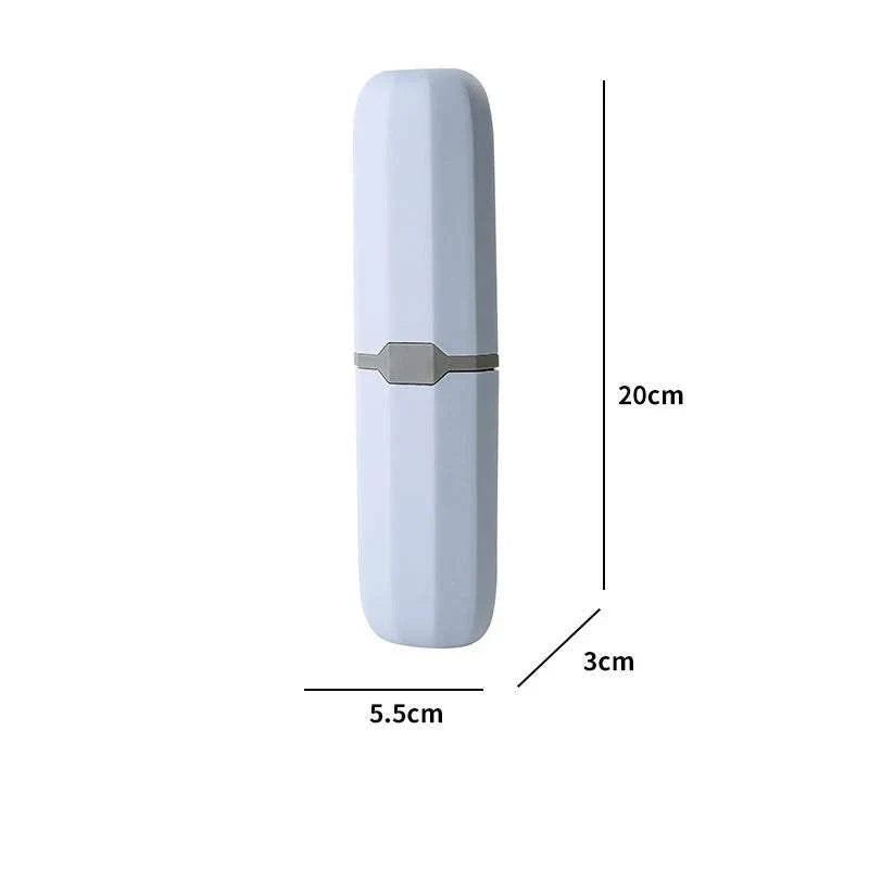 Portable toothpaste toothbrush storage box for travel and hygiene