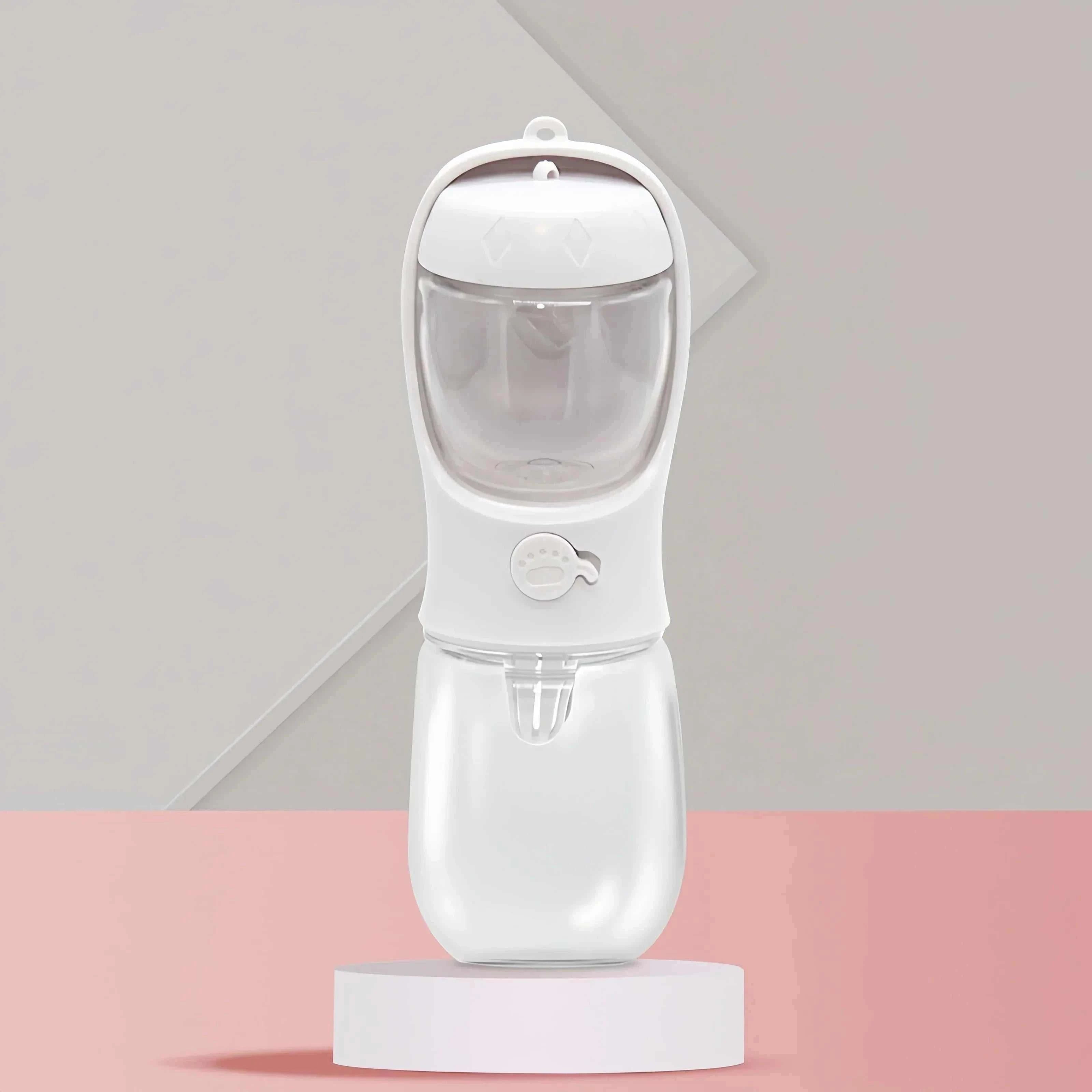 Portable Dog Cat Water Bottle with food storage and feeder bowl for outdoor travel pets