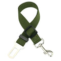 Adjustable pet car seat belt with metal clip for secure, comfortable travel safety