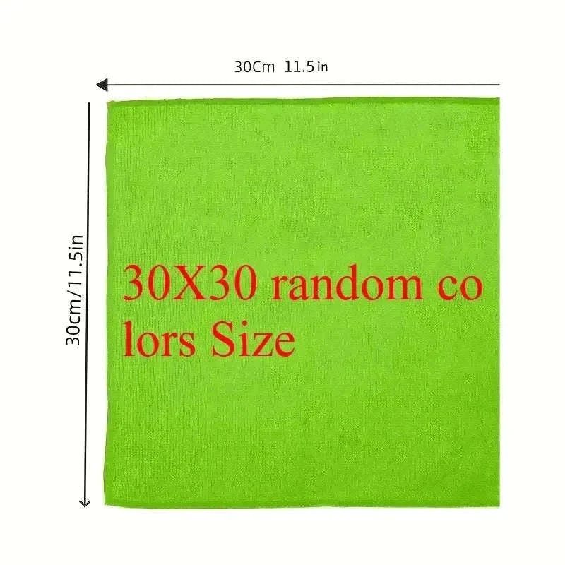 Set of ultra-absorbent light gray microfiber kitchen towels for cleaning and dusting