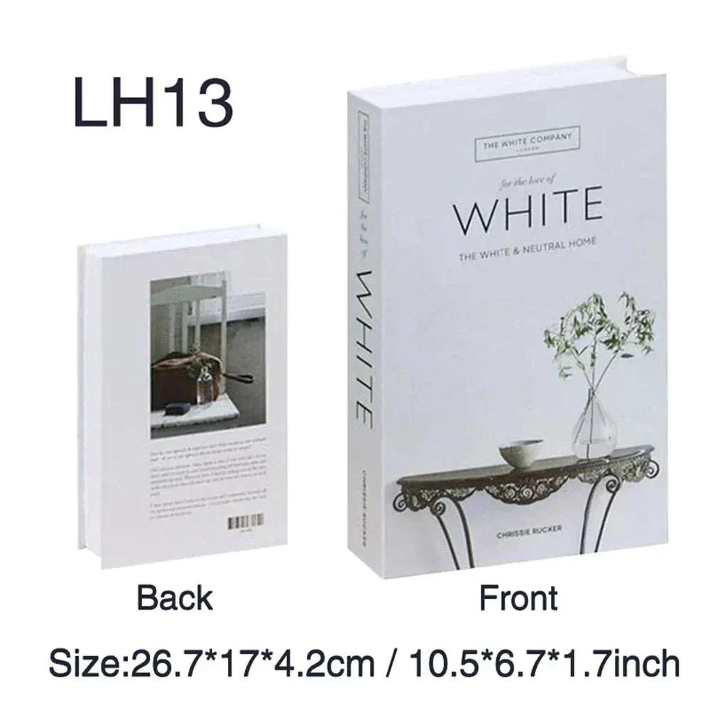 Luxury decorative fake book storage box with magnetic closure for home decoration
