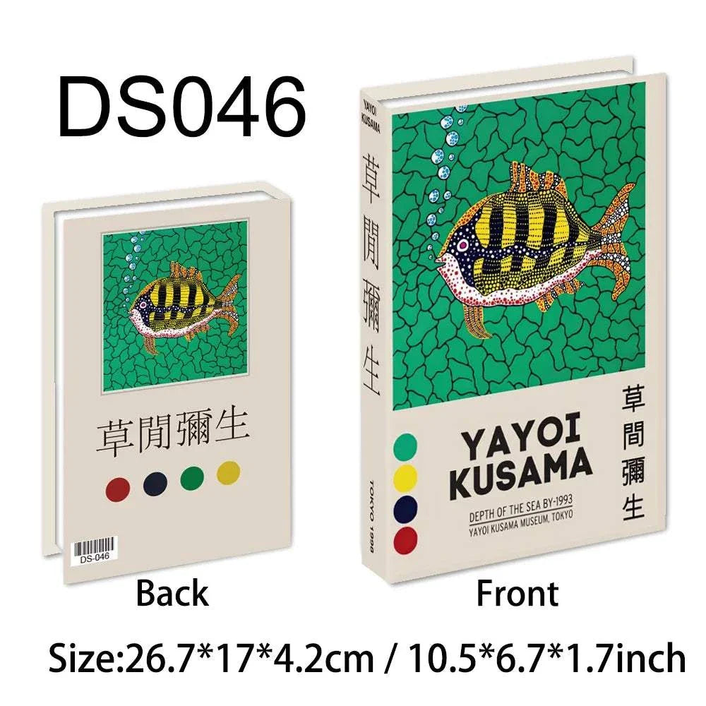 Luxury decorative fake book storage box with magnetic closure for home decoration