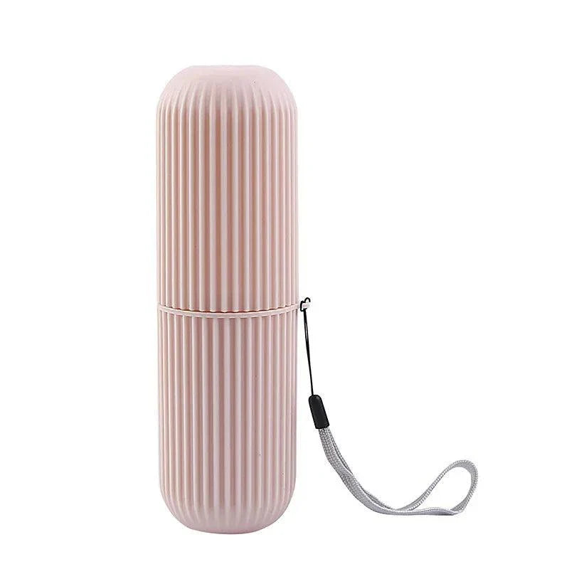 Portable toothpaste and toothbrush protective storage box for travel and hygiene