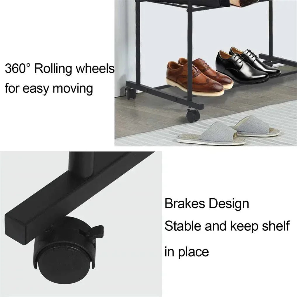 Heavy Metal Double Clothes Rail