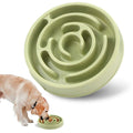 Eco-friendly pet dog slow feeder bowl with maze design and non-slip base for safe, controlled eating