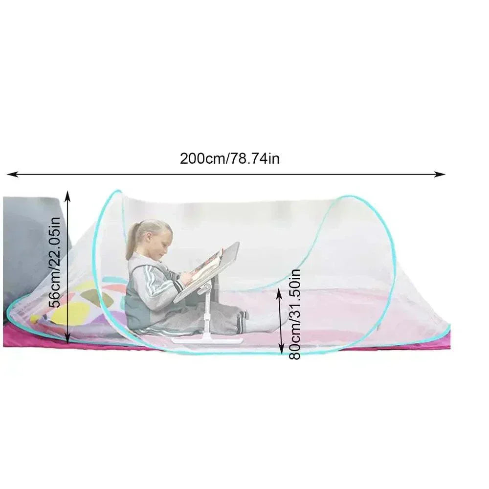 Lightweight foldable outdoor camping mosquito net tent with breathable mesh for insect protection
