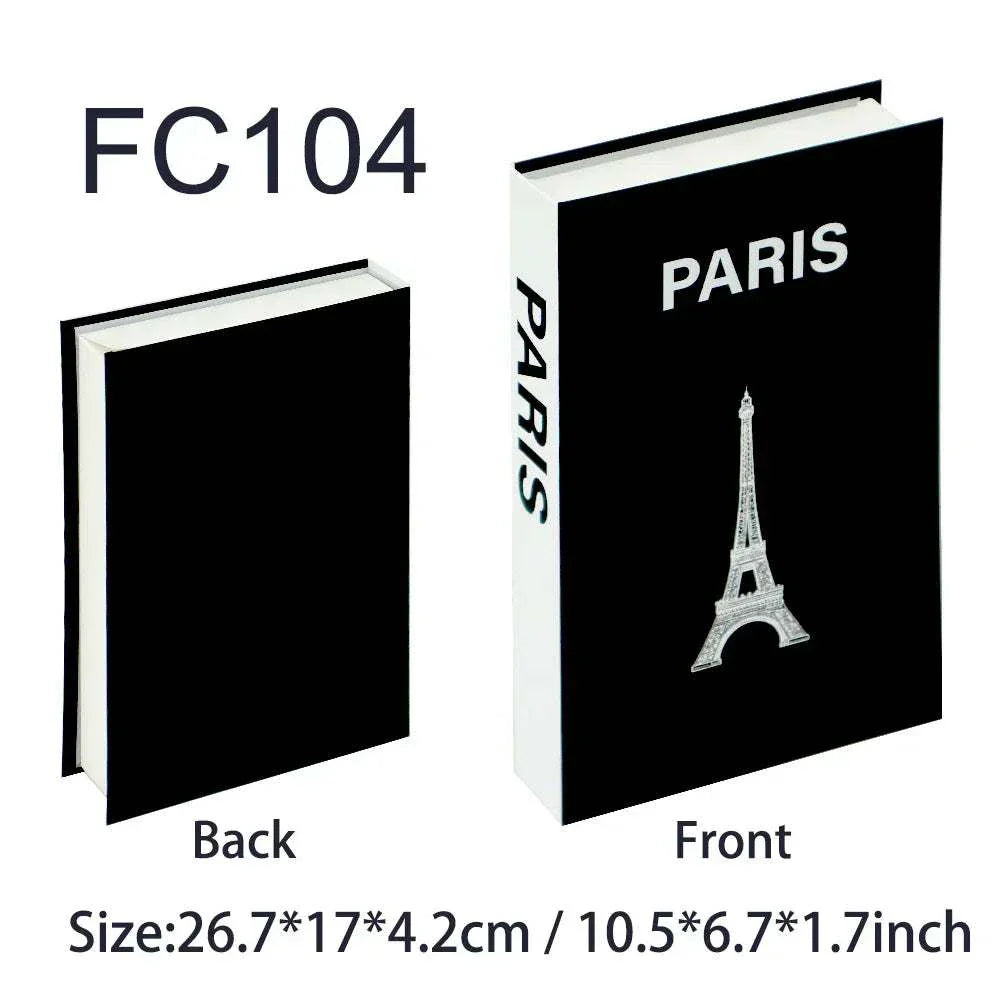 Luxury decorative fake book storage box with magnetic closure for home decoration and organization