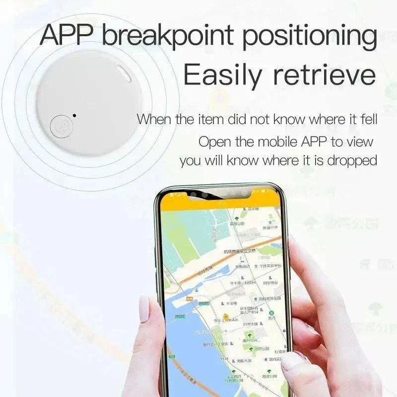 Mini GPS Bluetooth 5.0 tracker key finder for wallets pets bags with long battery and anti-loss alerts