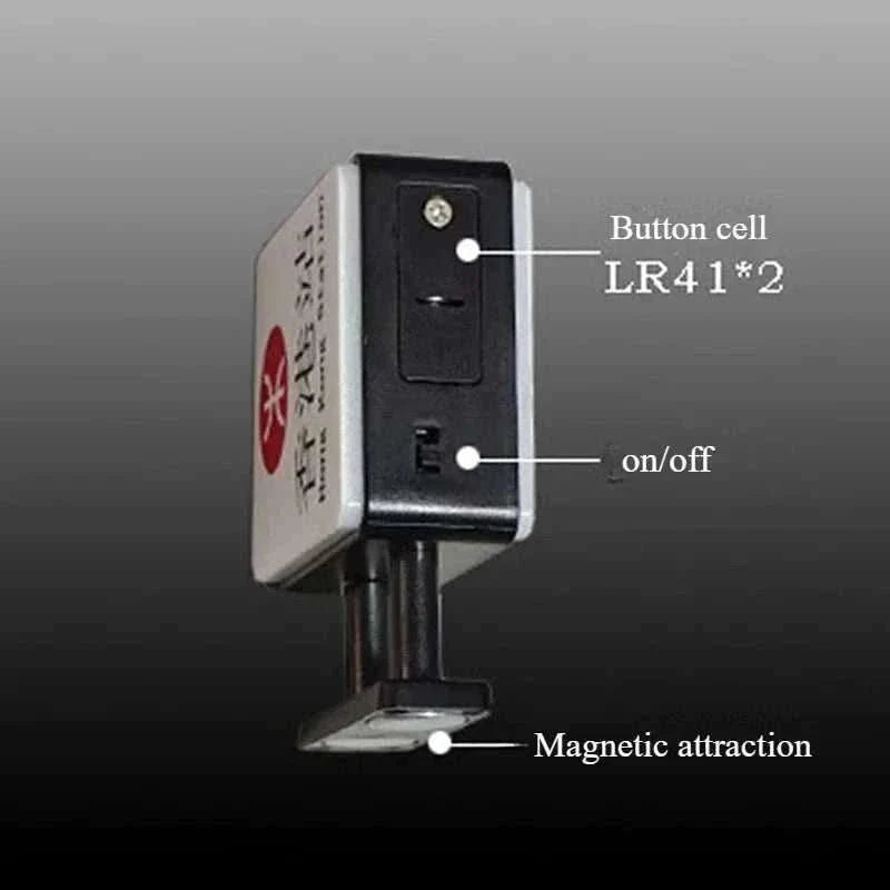 Mini lightbox fridge magnet with luminous coffee and travel design, strong magnetic base, and on/off switch for decorative magnetic surfaces.