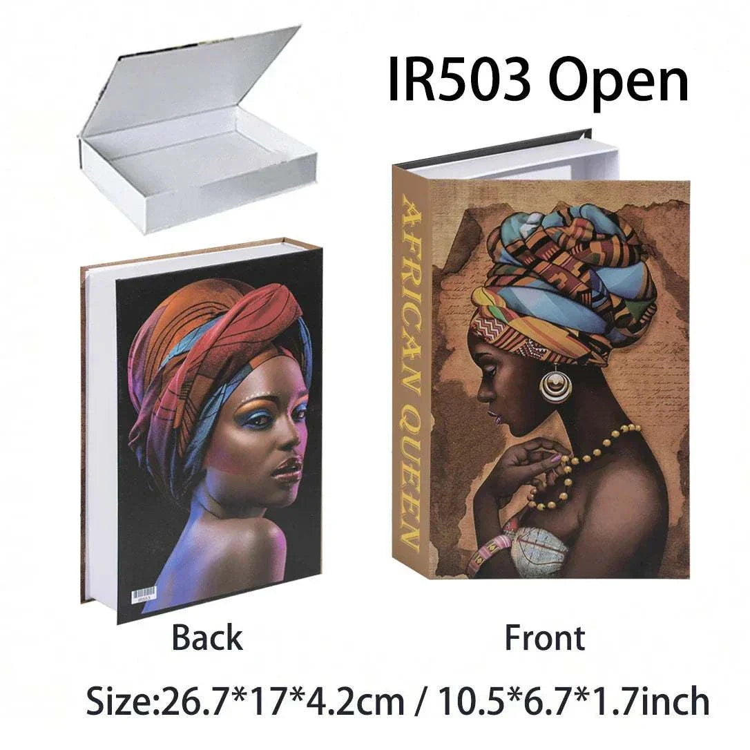 Luxury decorative fake book storage box with magnetic closure for home organization and decoration