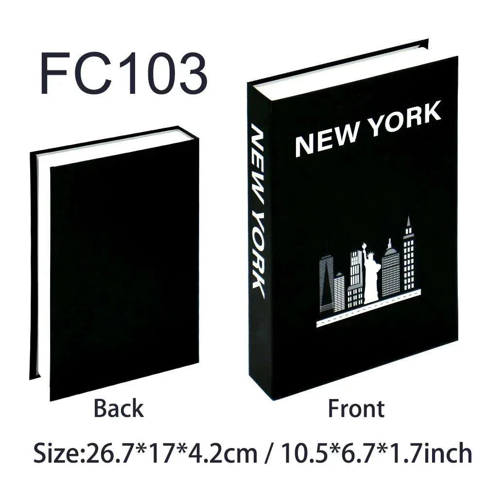 Luxury decorative fake book storage box with magnetic closure for home decoration
