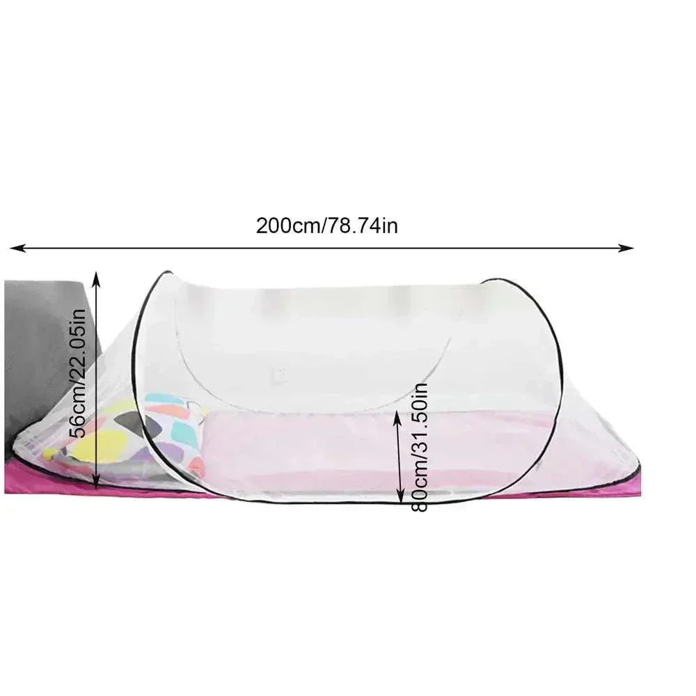 Lightweight outdoor camping mosquito net tent with foldable, breathable mesh for insect protection and easy setup