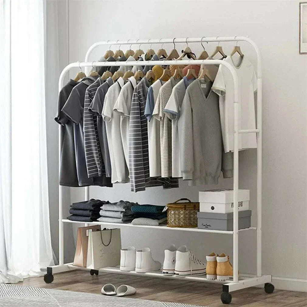 Heavy Metal Double Clothes Rail
