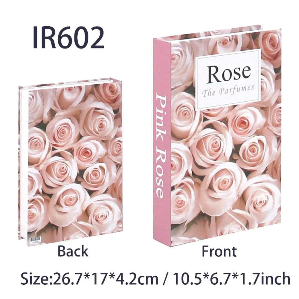 Luxury decorative fake book storage box with magnetic closure for home decoration