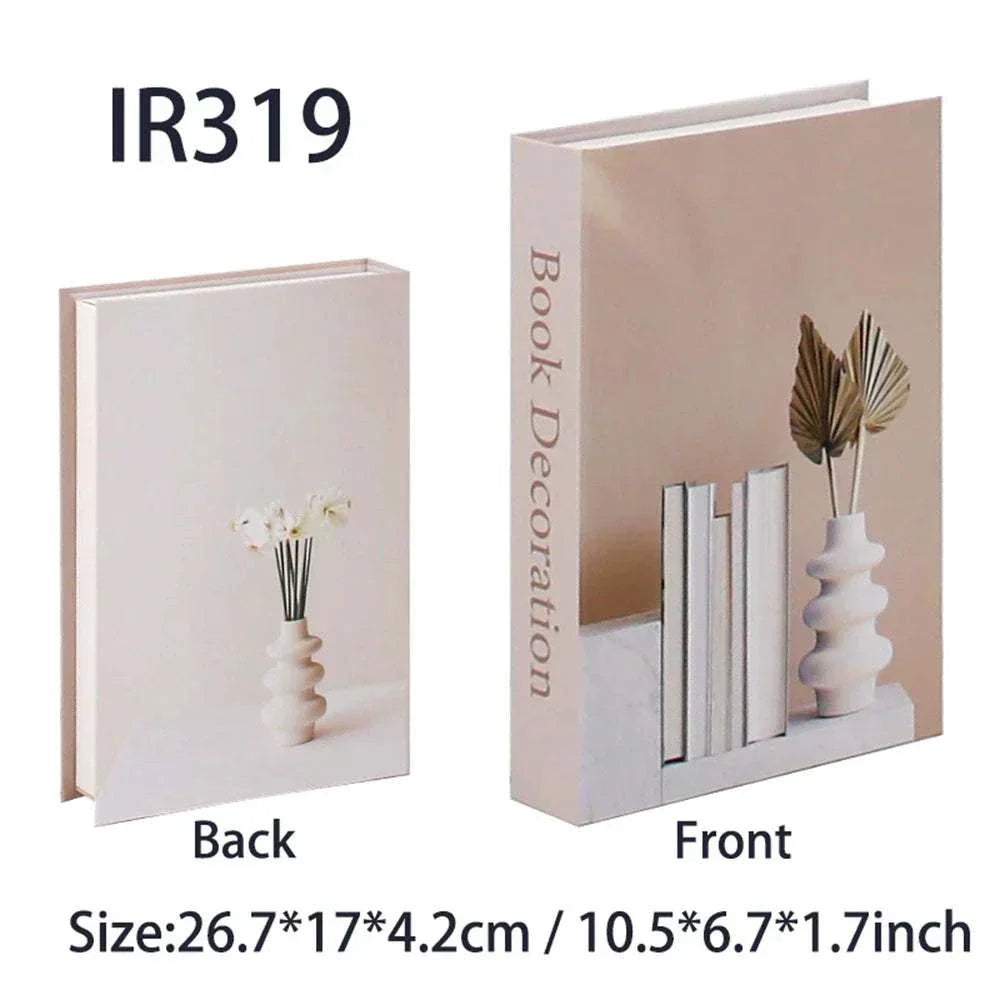 Luxury decorative fake book storage box with magnetic closure for home decoration