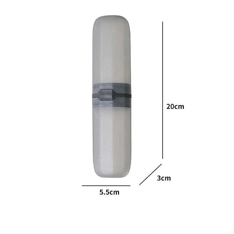 Portable toothpaste toothbrush storage box for travel and hygiene protection