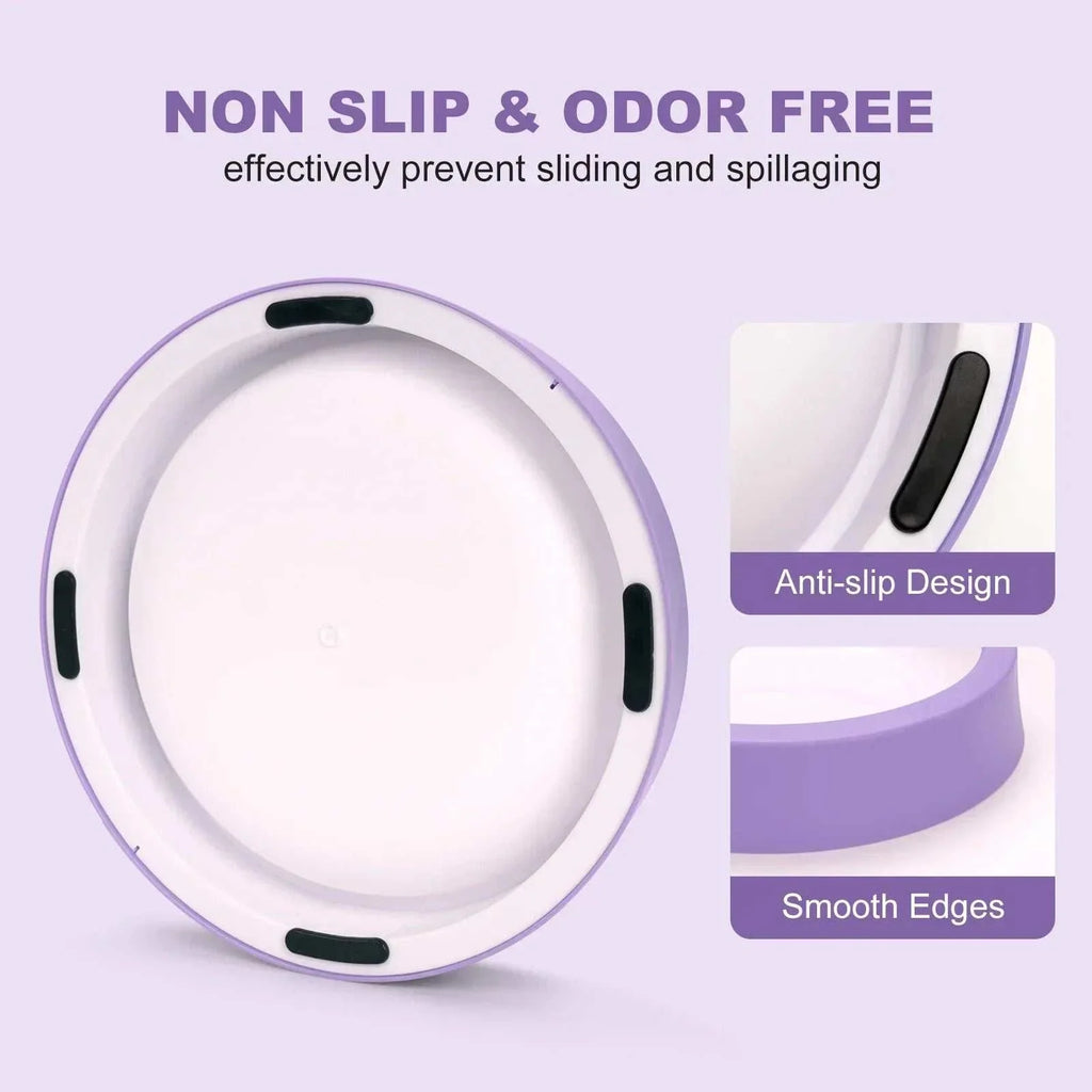 Anti-gulping pet dog slow feeder bowl with maze design and non-slip base for safe, controlled eating