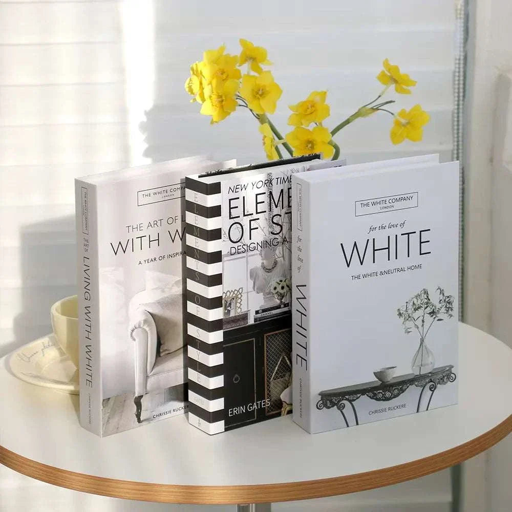 Luxury decorative fake book storage box with magnetic closure for home decoration