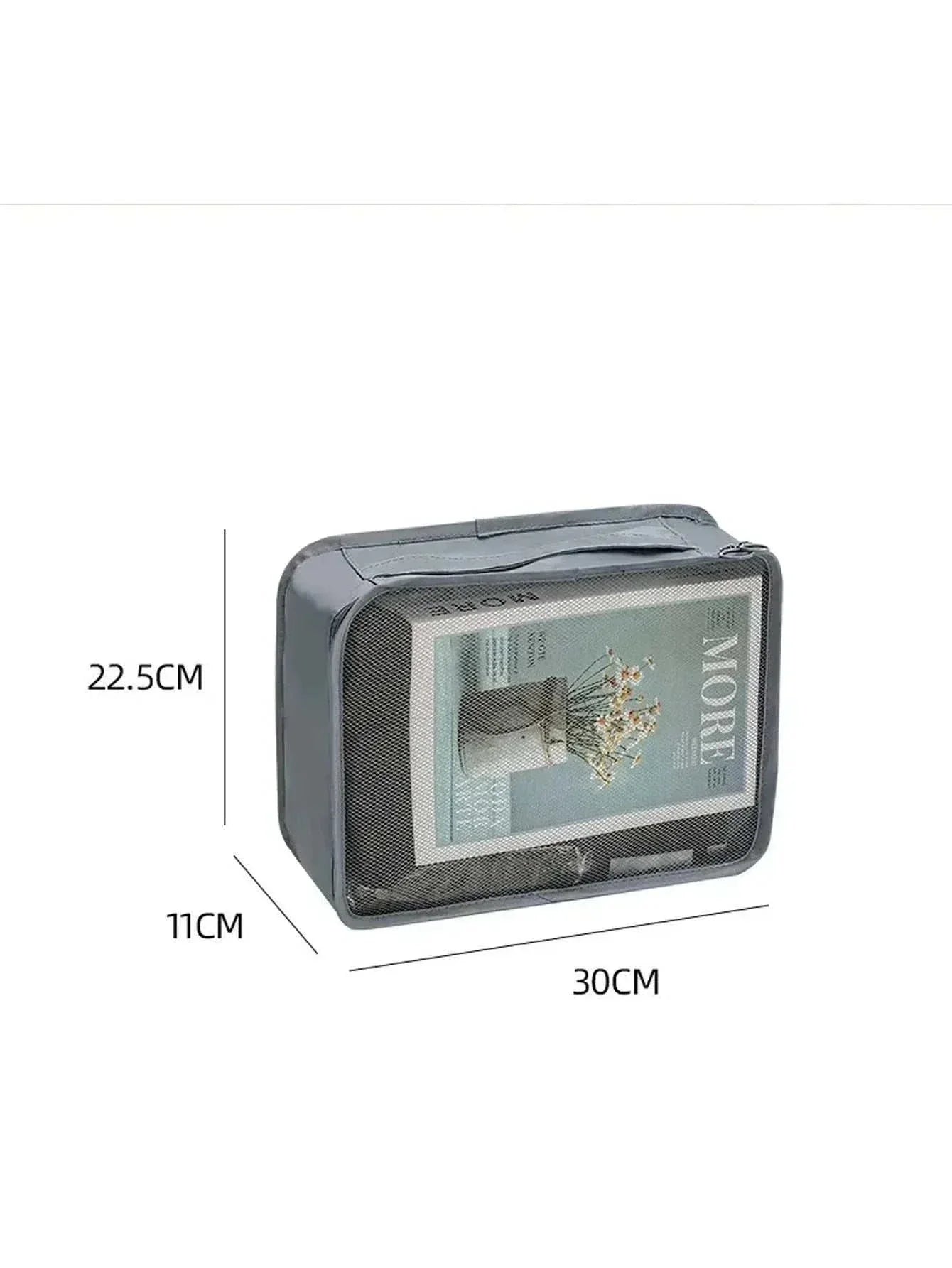 Set of durable, lightweight travel organizer storage bags for luggage packing and organization