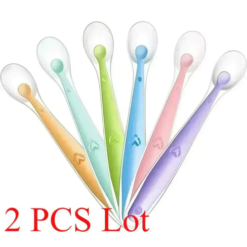 Silicone spoon for baby feeding soft BPA free infant utensil