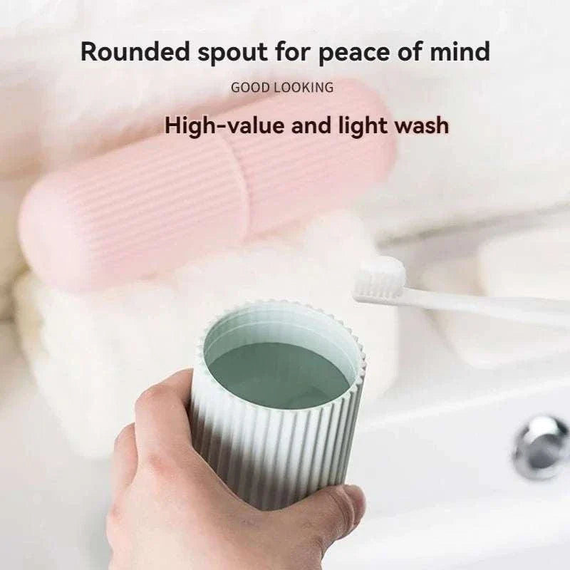 Portable toothpaste toothbrush storage box for travel and hygiene protection