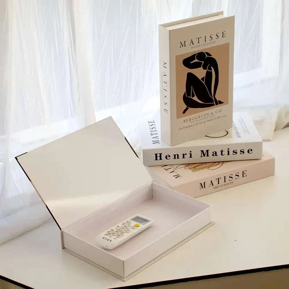 Luxury decorative fake book storage box with magnetic closure for home decoration
