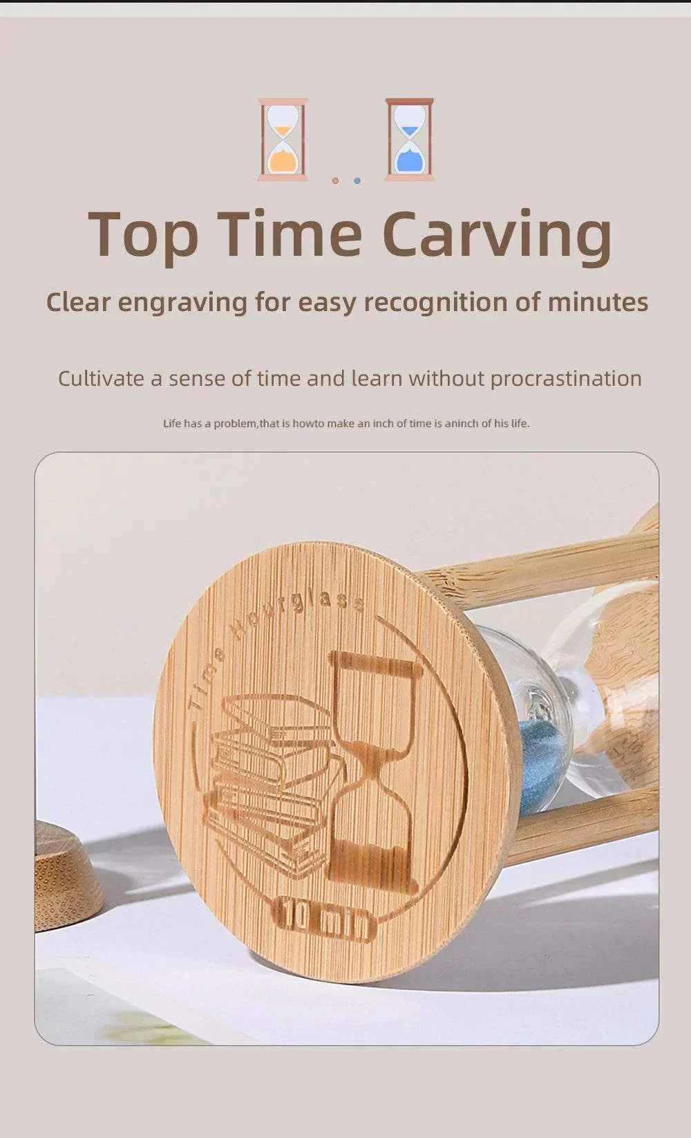 Wooden Hourglass Timer