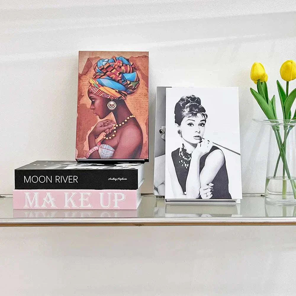 Luxury decorative fake book storage box with magnetic closure for home decoration
