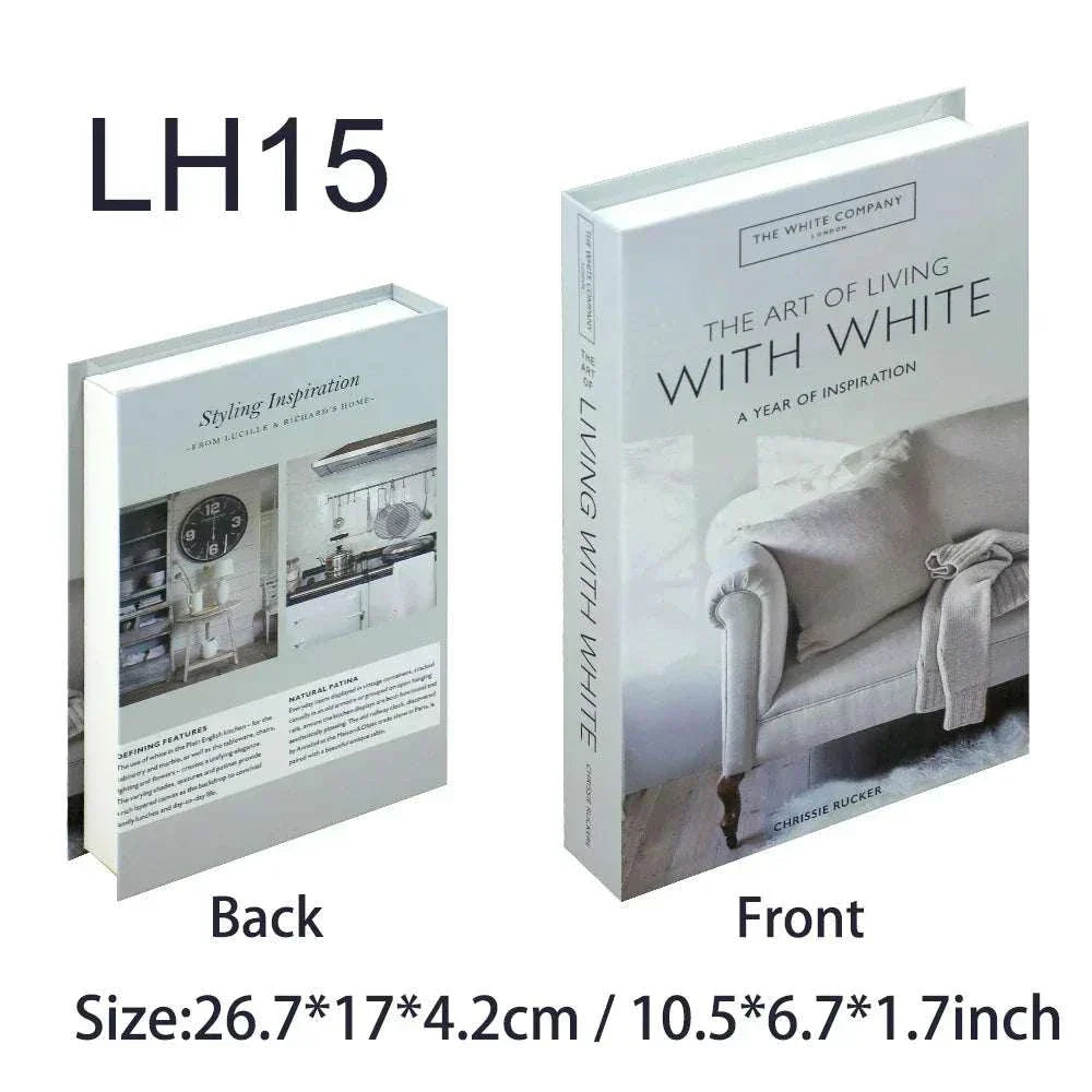 Luxury decorative fake book storage box with magnetic closure for home organization and decor