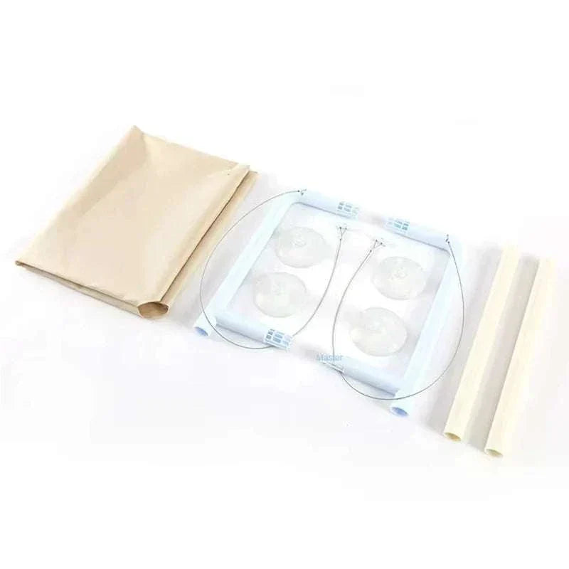 Space-saving ultra-soft cat window hammock bed with strong suction cups and breathable fabric components