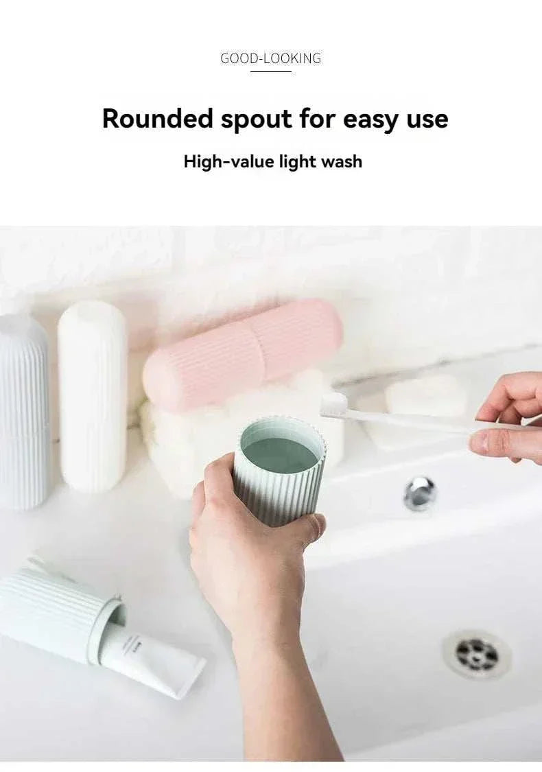 Portable toothpaste toothbrush storage box, lightweight and durable for travel and camping use