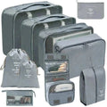 Travel organizer storage bags set with multiple sizes, lightweight and durable packing cubes for luggage organization