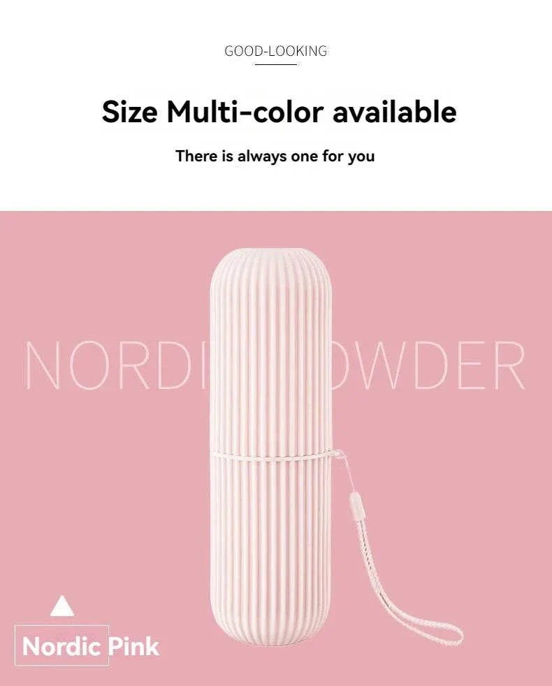 Portable toothpaste toothbrush protective storage box, compact and durable travel case for hygiene and organization