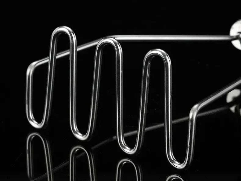 Stainless steel potato masher with ergonomic grip and rounded wire head for smooth mashing and cookware protection Stainless Steel Potato Masher