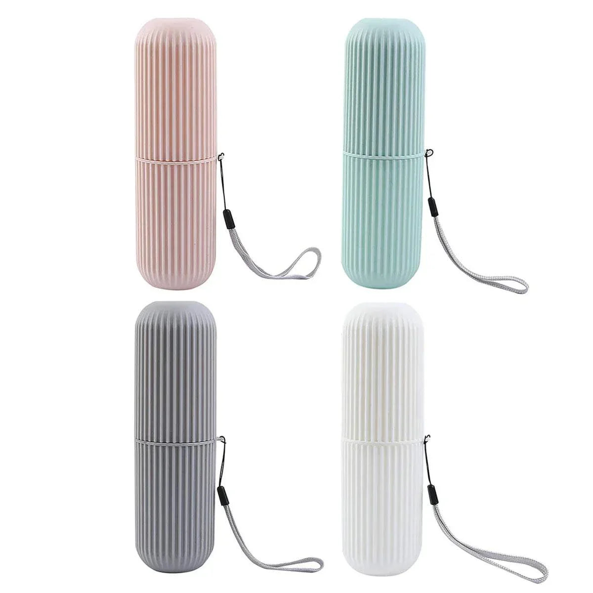 Portable toothpaste toothbrush storage box for travel and hygiene